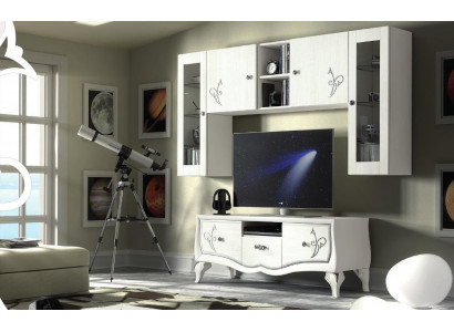 Woonwand tv-kast dressoir kast TV hout lowboard ladekast design meubels nieuw